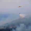 Graikijos šiaurės rytuose vis dar siaučia nedideli miškų gaisrai