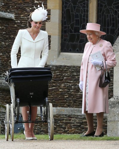 Kate Middleton ir karalienė Elizabeth