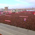 Šiaurės Korėjoje – masinė lojalumo valdančiajam režimui akcija