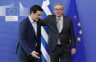 Alexis Tsipras, Jeanas Claude'as Junckeris