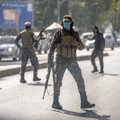 Talibanas šaudė į orą, vaikydamas protestus Irane remiantį moterų mitingą