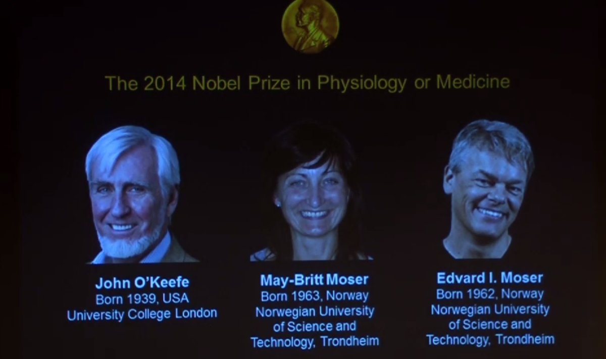2014 metų Nobelio fiziologijos ir medicinos premijos laureatai