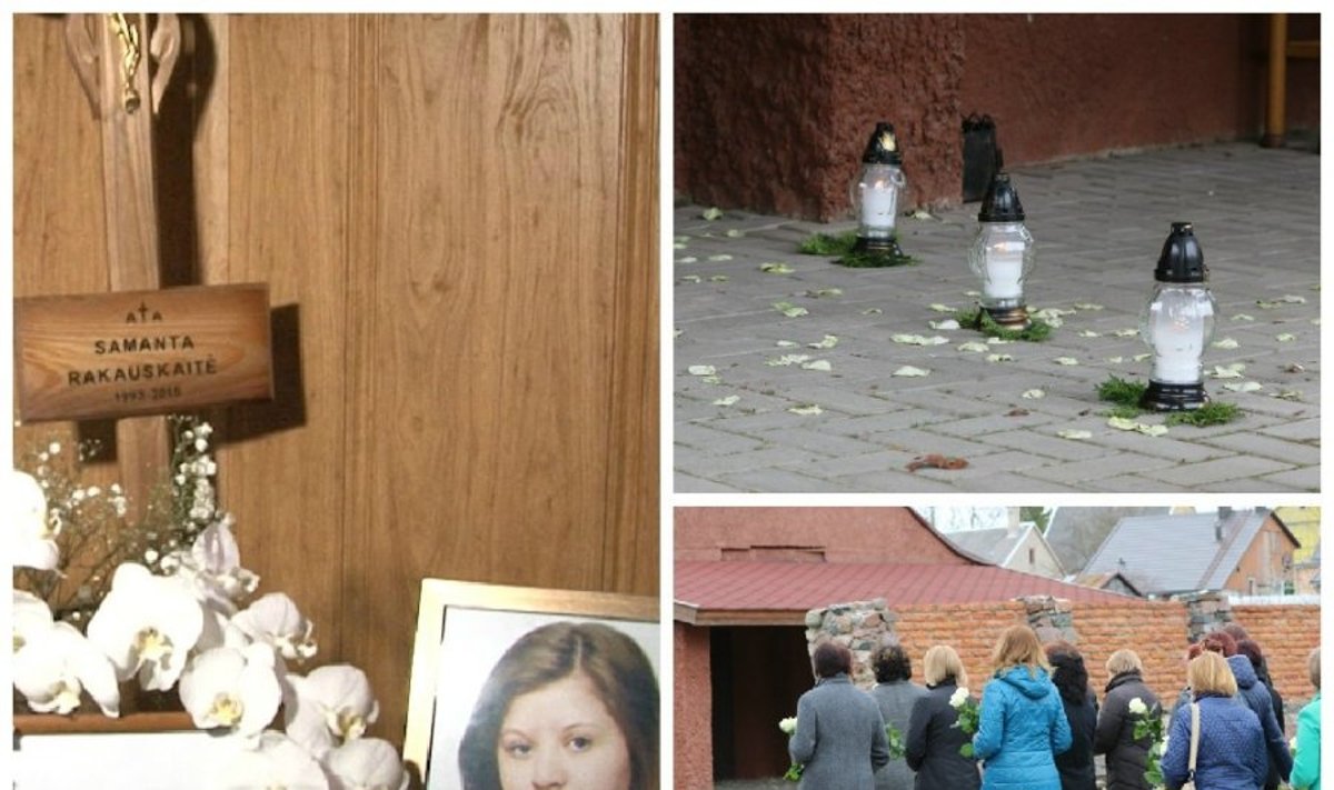 Linkuvoje gedulas: nužudyta moteris apgaubta baltų gėlių jūra 