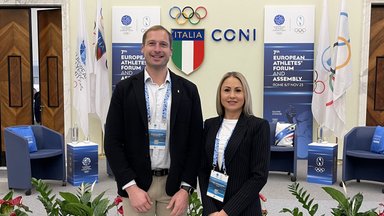 Asadauskaitė ir Griškonis dalyvavo Europos sportininkų forume