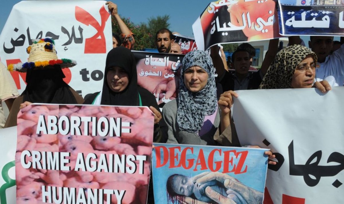 Abortų priešininkai Maroke