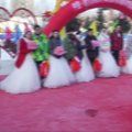 Stingdančiame šaltyje - masinė vestuvių ceremonija ledo festivalyje