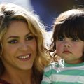 Pasaulio futbolo čempionatą Shakira uždarė su sūnumi Milano