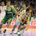 „Panathinaikos“ klubas su J. Mačiuliu sutriuškino traumų išretintą Vitorijos komandą