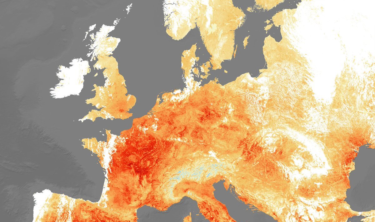 Karščio banga Europoje 2019 metų liepą.