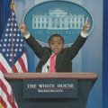 Balandžio 1-ąją JAV Baltuosiuose rūmuose šeimininkavo Mažasis prezidentas