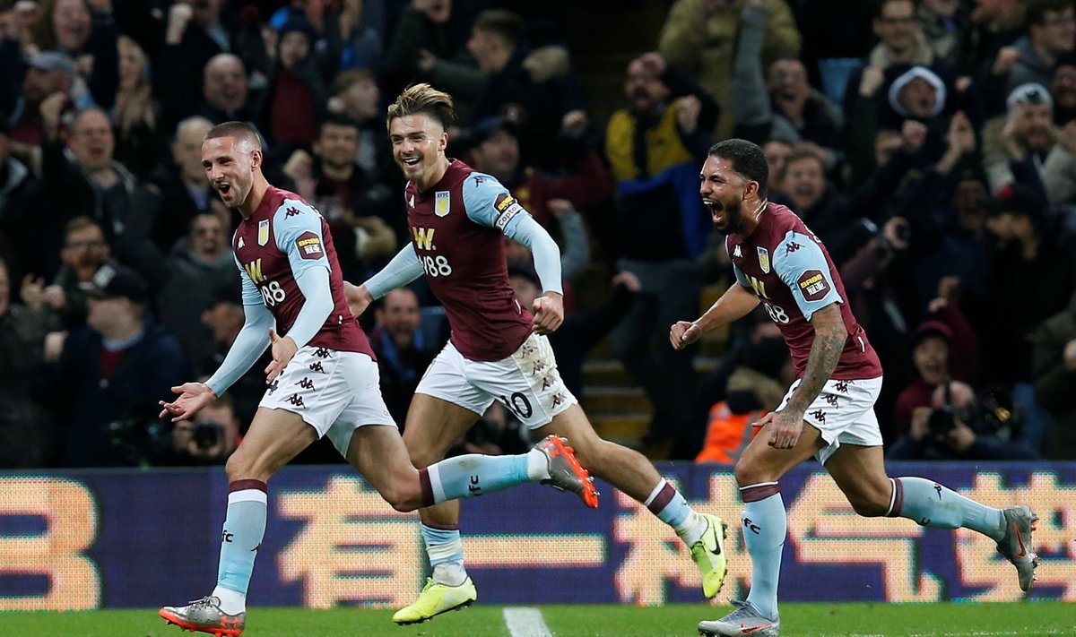 „Aston Villa“ džiaugsmas po Conor Hourihane'o įvarčio