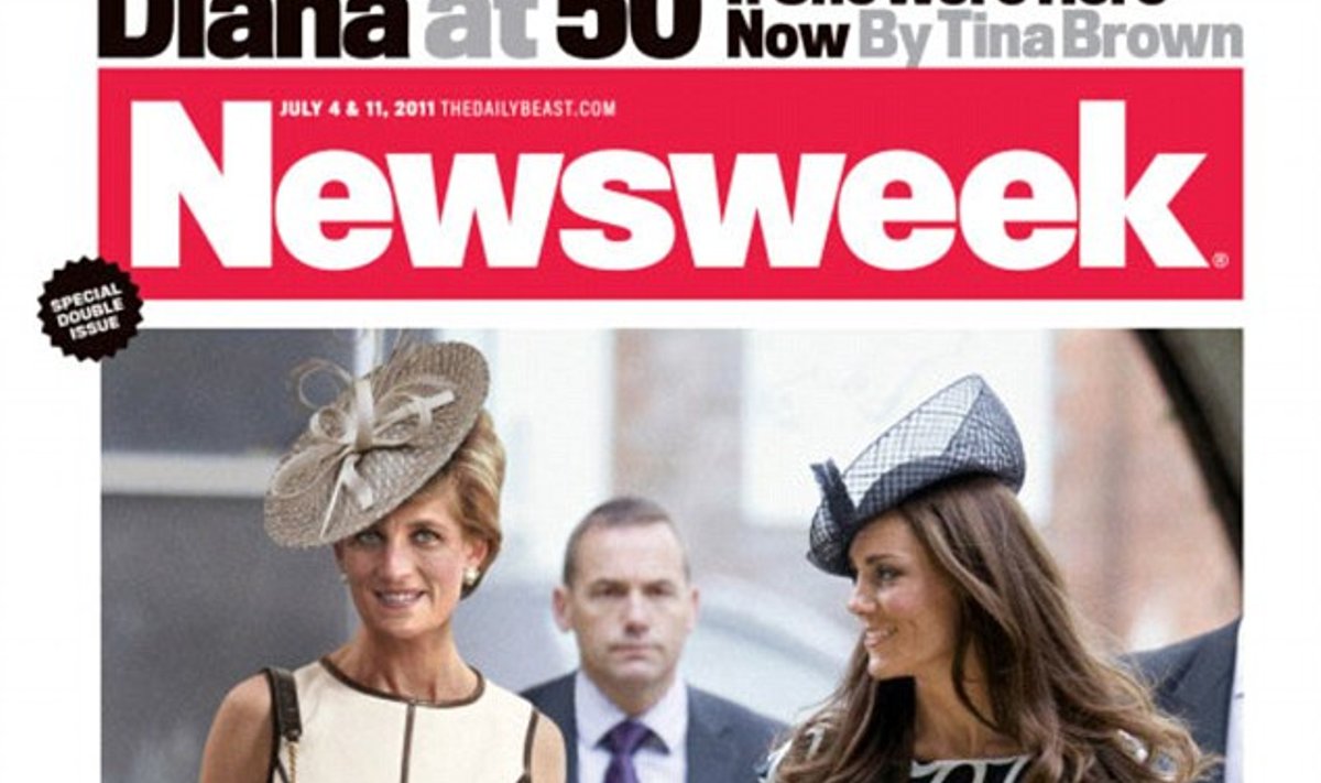 Newsweek viršelis.  Princesė Diana ir Kate Middleton