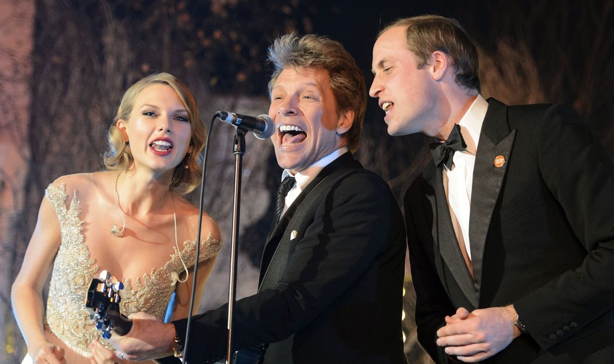 Princas Williamas, Jon Bon Jovi ir Taylor Swift 