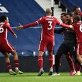 Stebuklingas „Liverpool“ triumfas: paskutinę akimirką pergalę išplėšė vartininko pelnytas įvartis