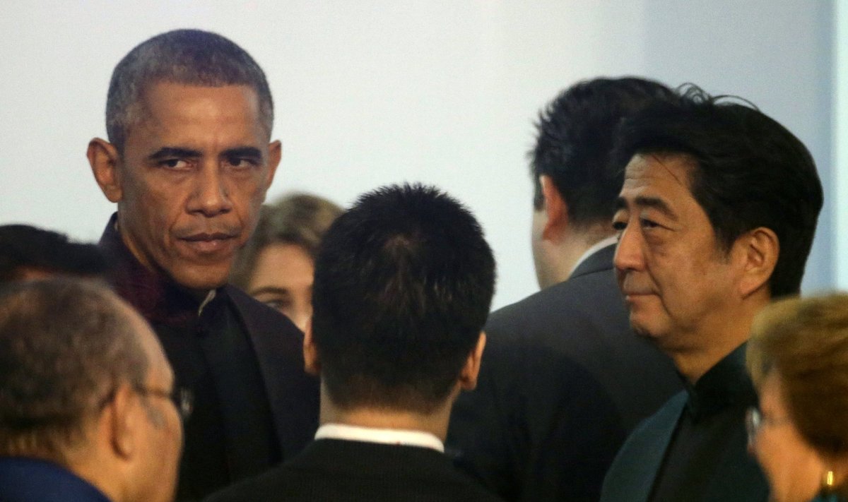 Barackas Obama, Shinzo Abe