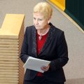Спикер Сейма Литвы Дегутене разочаровалась в политике