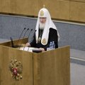 Rusijos patriarchas Kirilas Dūmą perspėjo dėl Vakarų