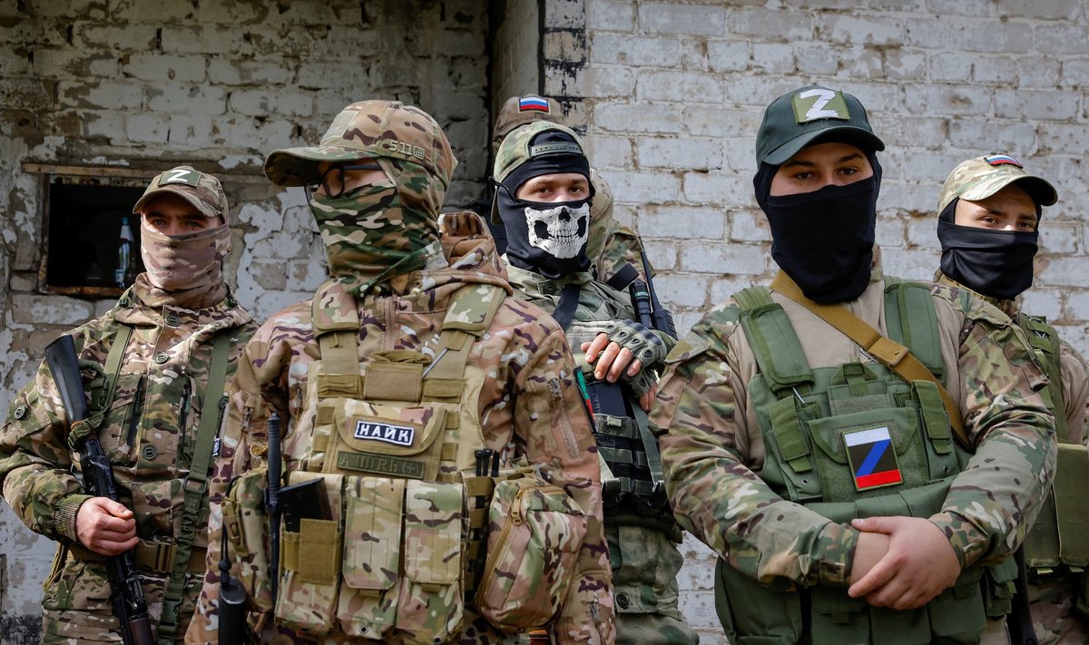 Karas Ukrainoje: rusų kariai
