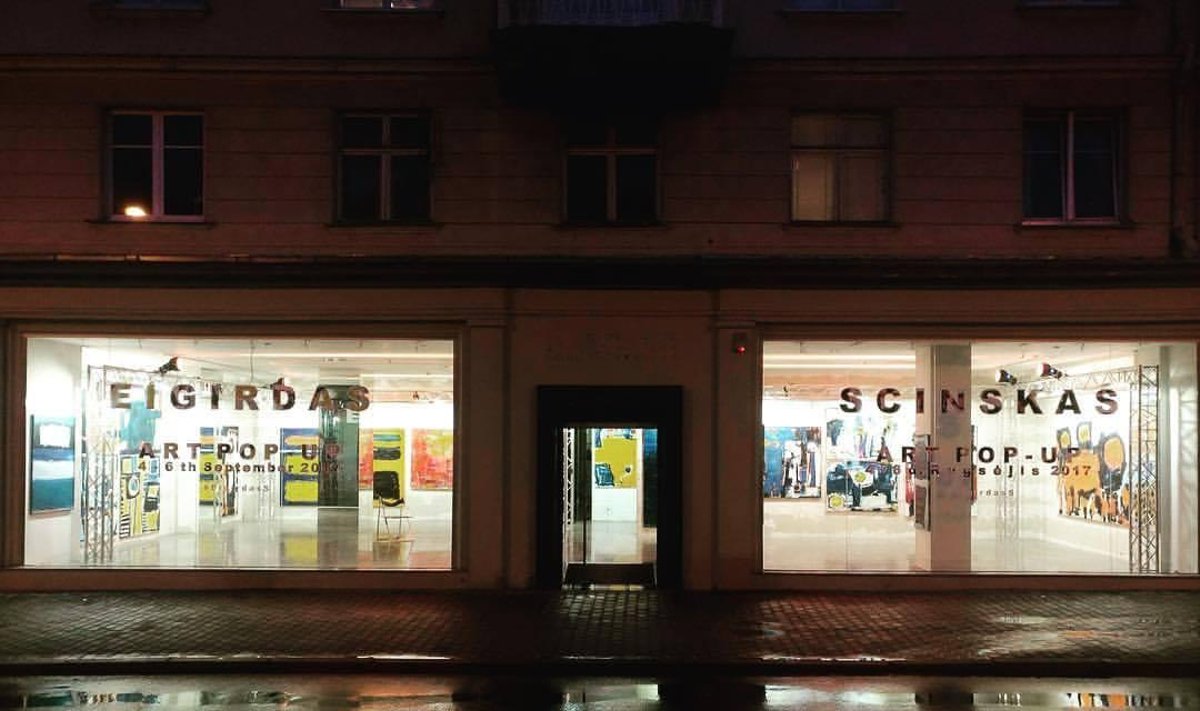 Eigirdo Scinsko matomumas išaugo po pop-up parodos sostinės Vokiečių gatvėje