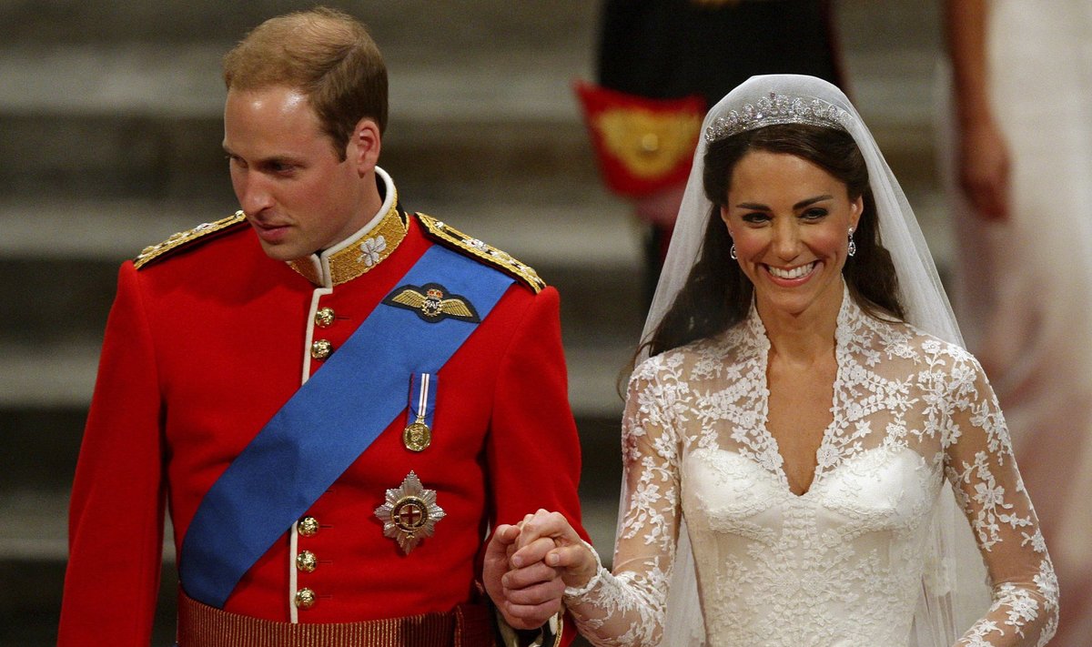 Kate Middleton ir princo Williamo vestuvės