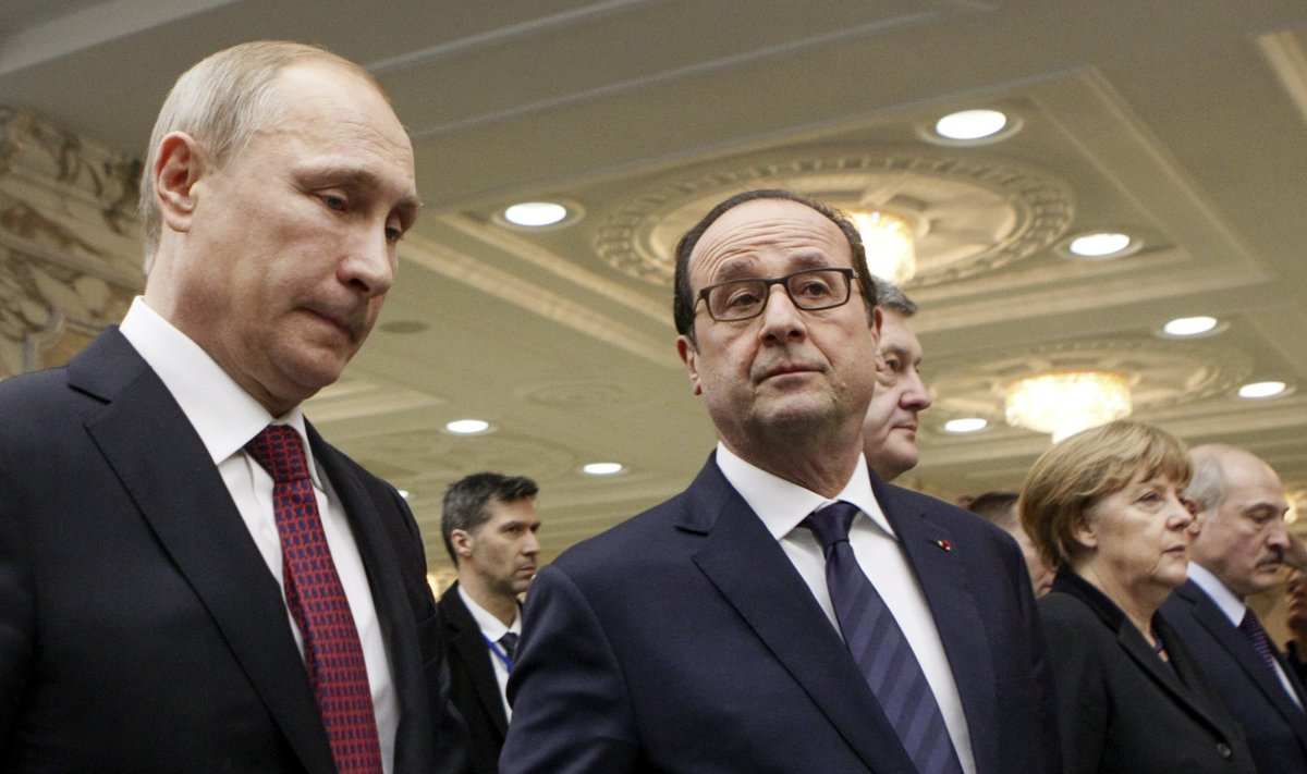 Francois Hollande'as, Vladimiras Putinas