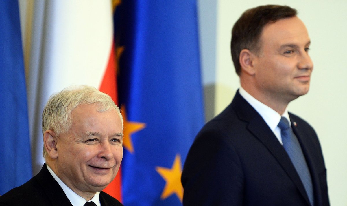 Jaroslaw Kaczynski and President Adrzej Duda 