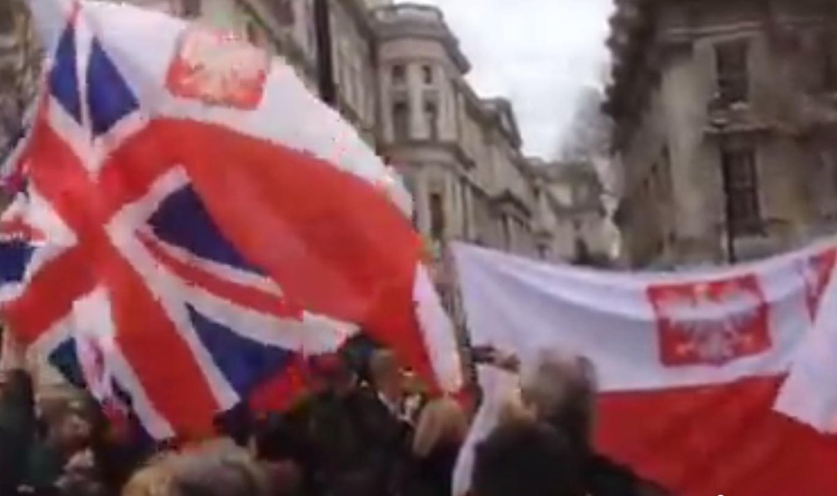 Polski protest w Londynie