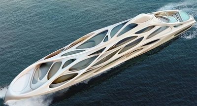 Zaha Hadid sukurta jachta. Zaha Hadid Architects nuotr.