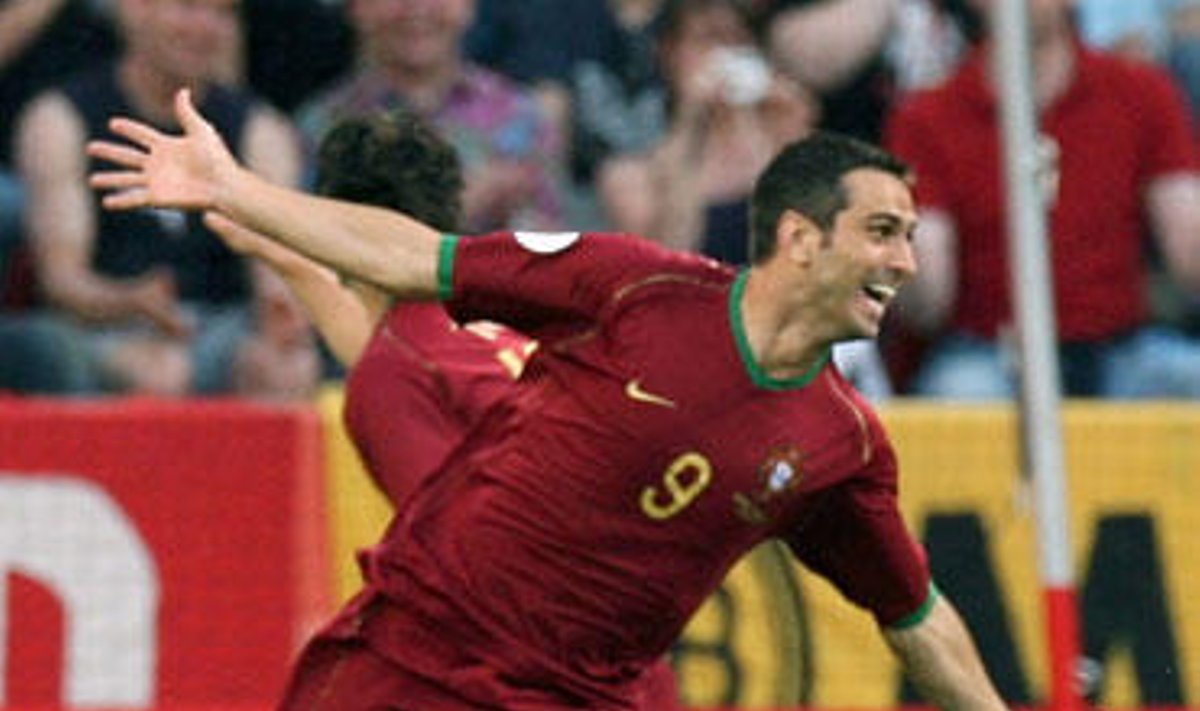Pauleta džiaugiasi Portugalijos rinktinės įvarčiu pasaulio čempionato rungtynėse su Angola, kionas, birželio 11, 2006. 