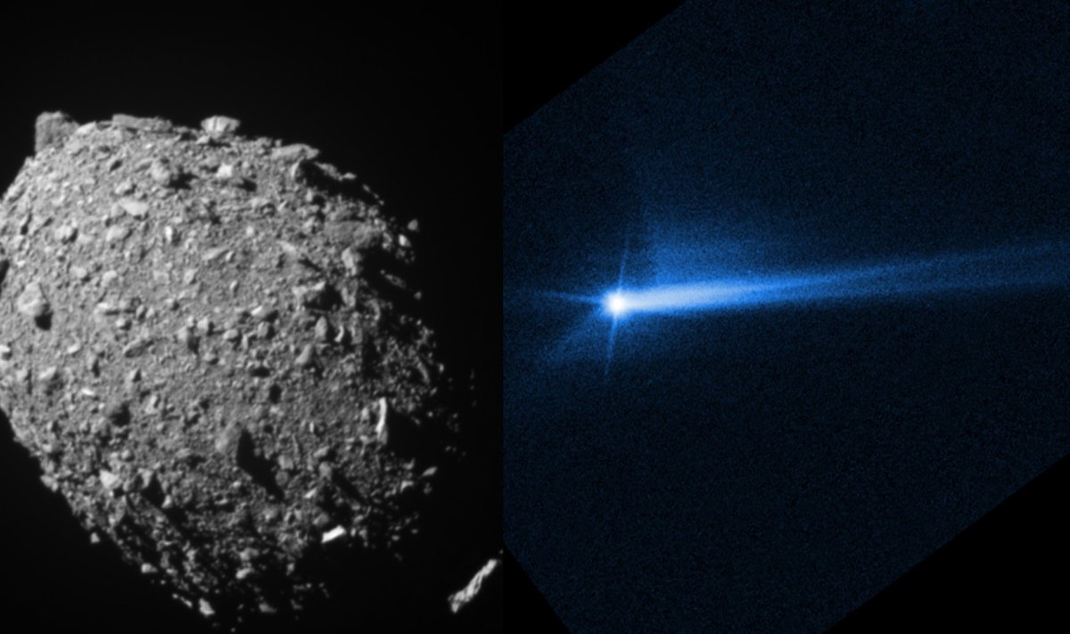 DART misijos metu pakeista asteroido skriejimo kryptis