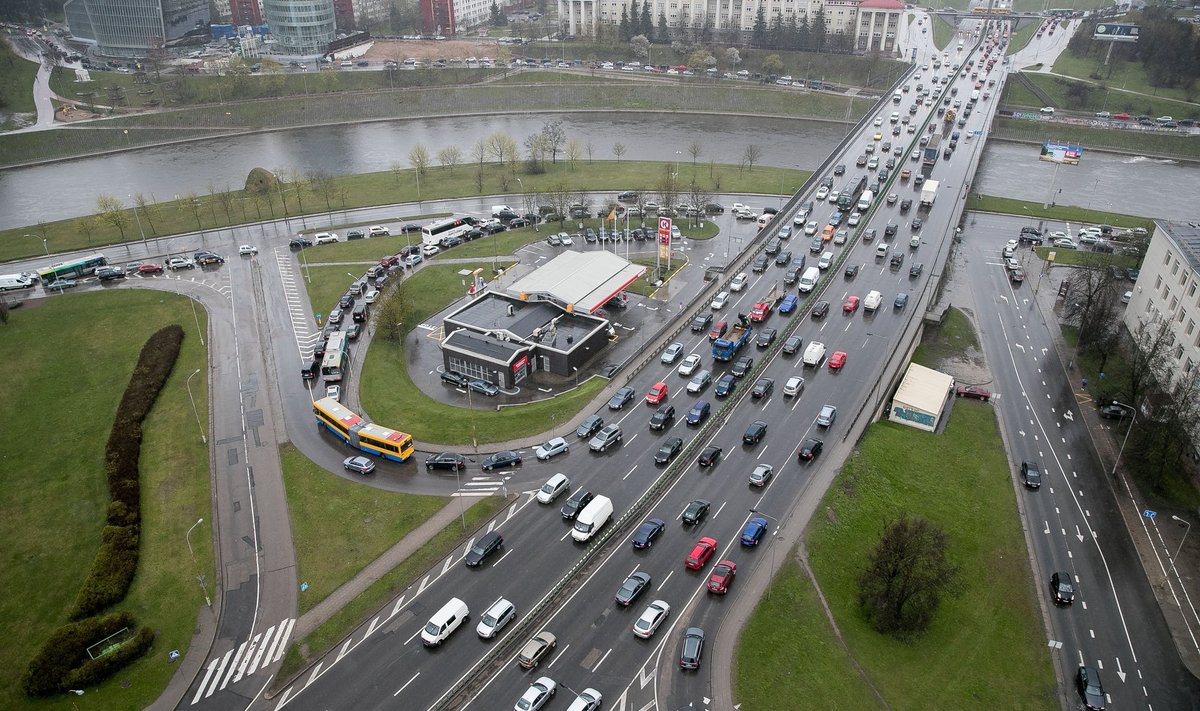 Traffic in Vilnius