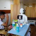 Ateitis jau čia: Indijoje robotai padeda kovoti su pandemija