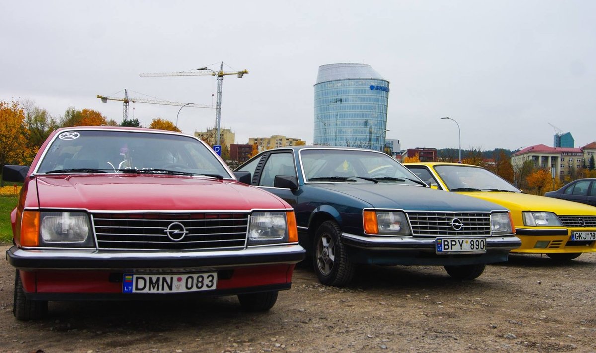 Vilniuje – senųjų "Opel" modelių susitikimas