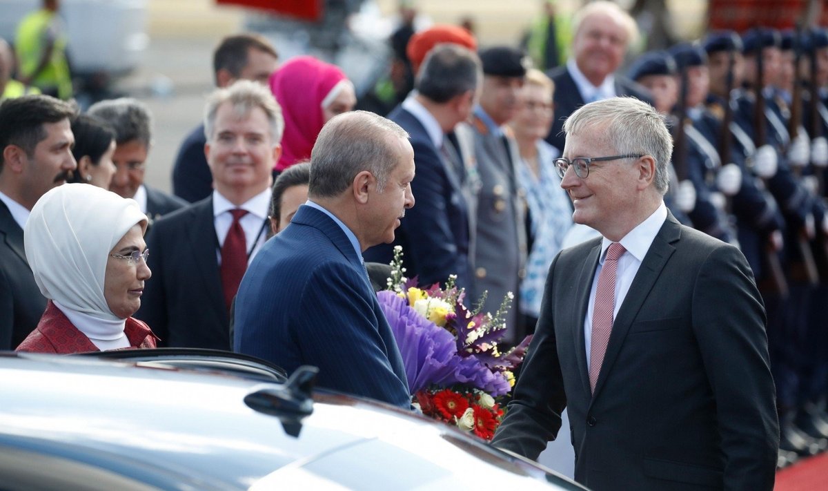 Recepas Tayyipas Erdoganas atvyko į Vokietiją