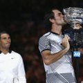 Kvapą gniaužiantį legendų mūšį laimėjęs R. Federeris iškovojo „Australian Open“ titulą