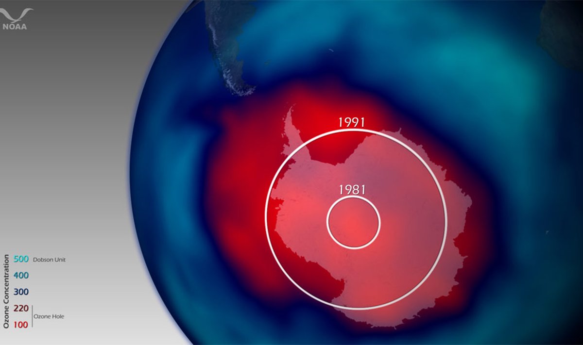 Ozono skylė virš Antarktidos
