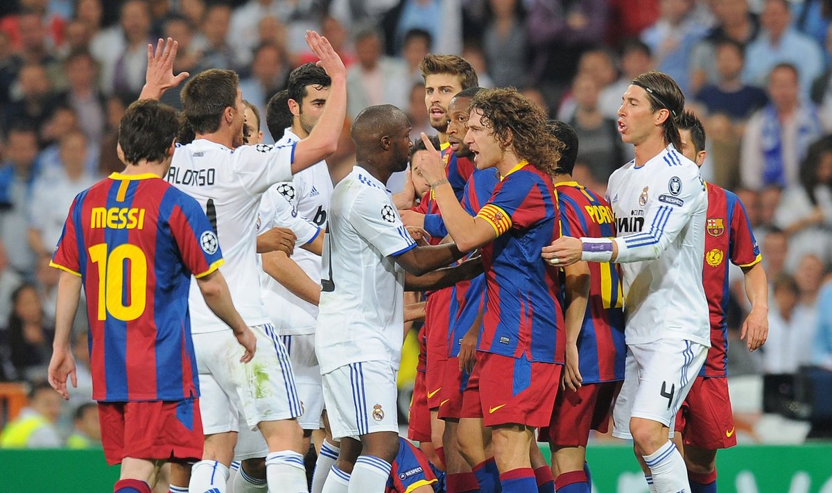 "Real" ir "Barcelona" futbolininkų ginčai