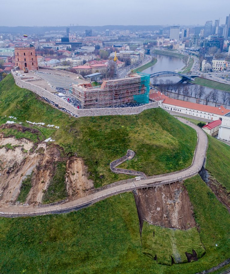 Gedimino kalnas iš paukščio skrydžio