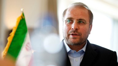 Irano parlamento pirmininkas registravosi kandidatu prezidento rinkimuose