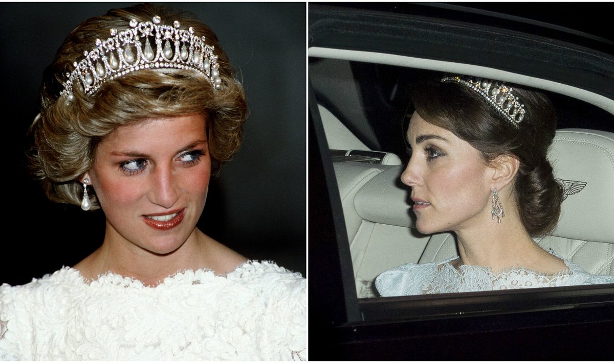 Princesė Diana ir Kembridžo kunigaikštienė Catherine
