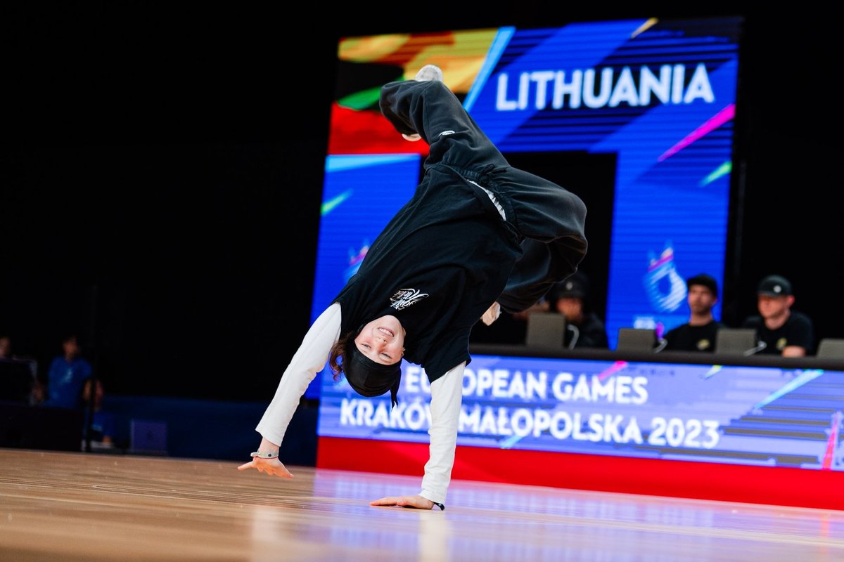 Zainspirowany kibicami litewski mistrz breakdance mocno wszedł do ćwierćfinału Igrzysk Europejskich