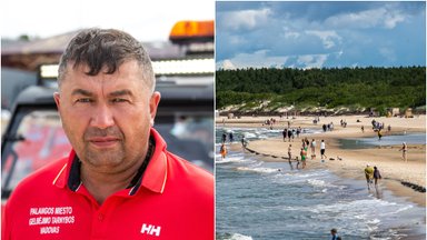 Atviras pokalbis su Jonu Pirožniku: kokią algą gauna Palangos gelbėtojai ir kas labai pasikeitė poilsiautojų elgesyje
