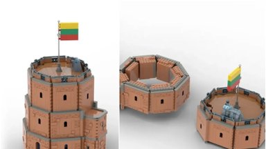 „LEGO“ kompanijai siūloma gaminti Gedimino bokštą