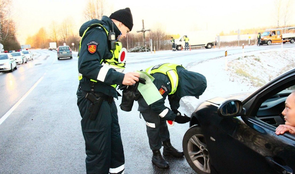 Policijos reidas Klaipėdos rajone
