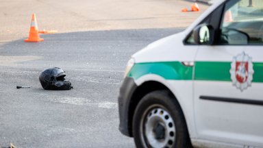 Motociklo avarija Prienuose: nukentėjo du vairuotojai