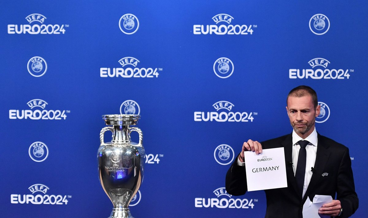 Europos 2024 metų futbolo čempionatą organizuos Vokietija
