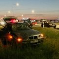 В Вильнюсе столкнулись два автомобиля: BMW трижды перевернулся, водитель Lexus пьян