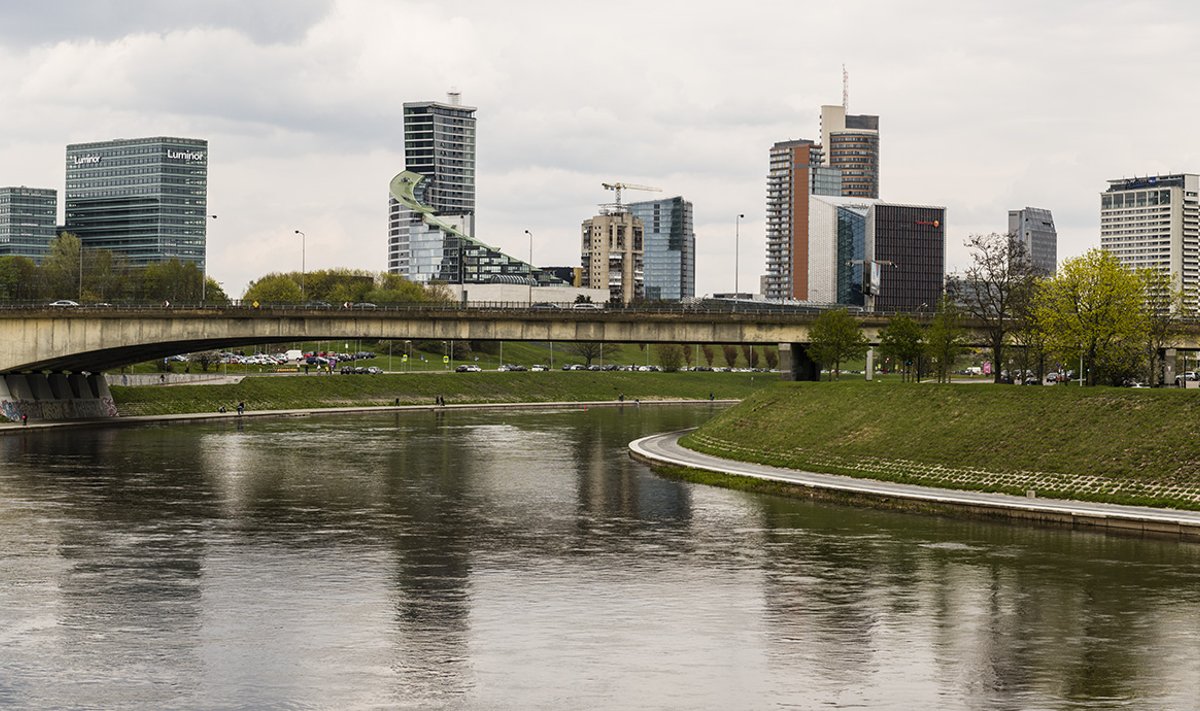 Vilnius new office town from Green Hall Photo