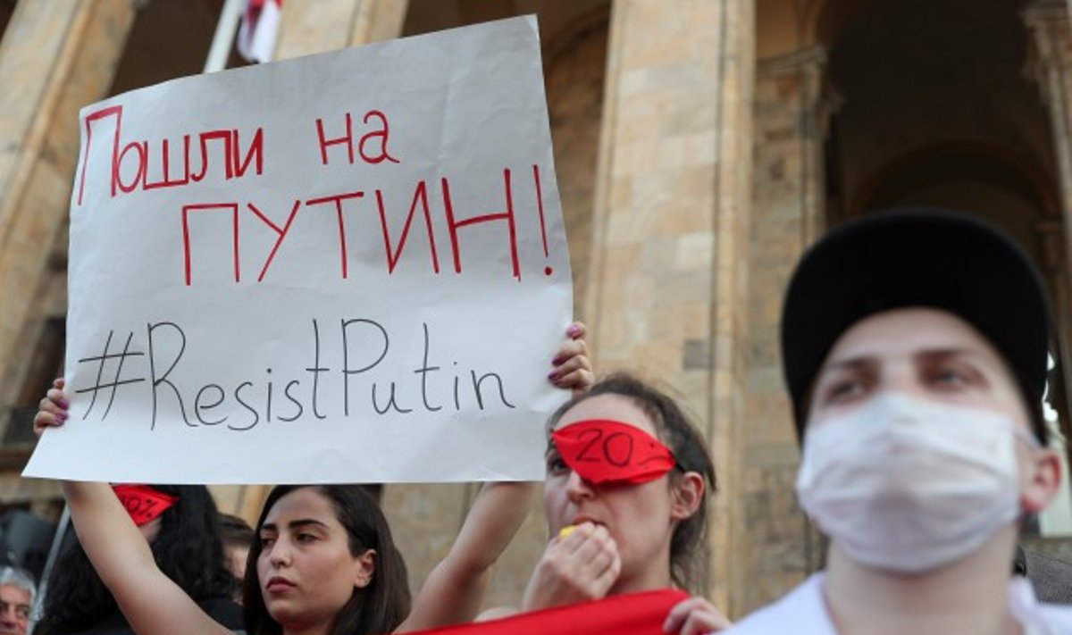 Protestai Tbilisyje