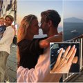 Po įspūdingų vestuvių – saldus Editos Daniūtės medaus mėnuo Italijoje su šiek tiek rizikos
